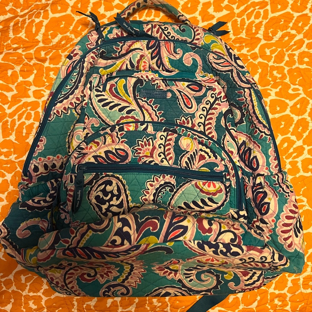 Vera Bradley laptop book bag EUC